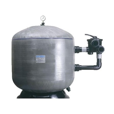 Hands On 18 in. 58 PSI HRV NSF Approved Fiberglass Side Mount Sand Filter with 2 in. Bulkhead Connection HA3280112